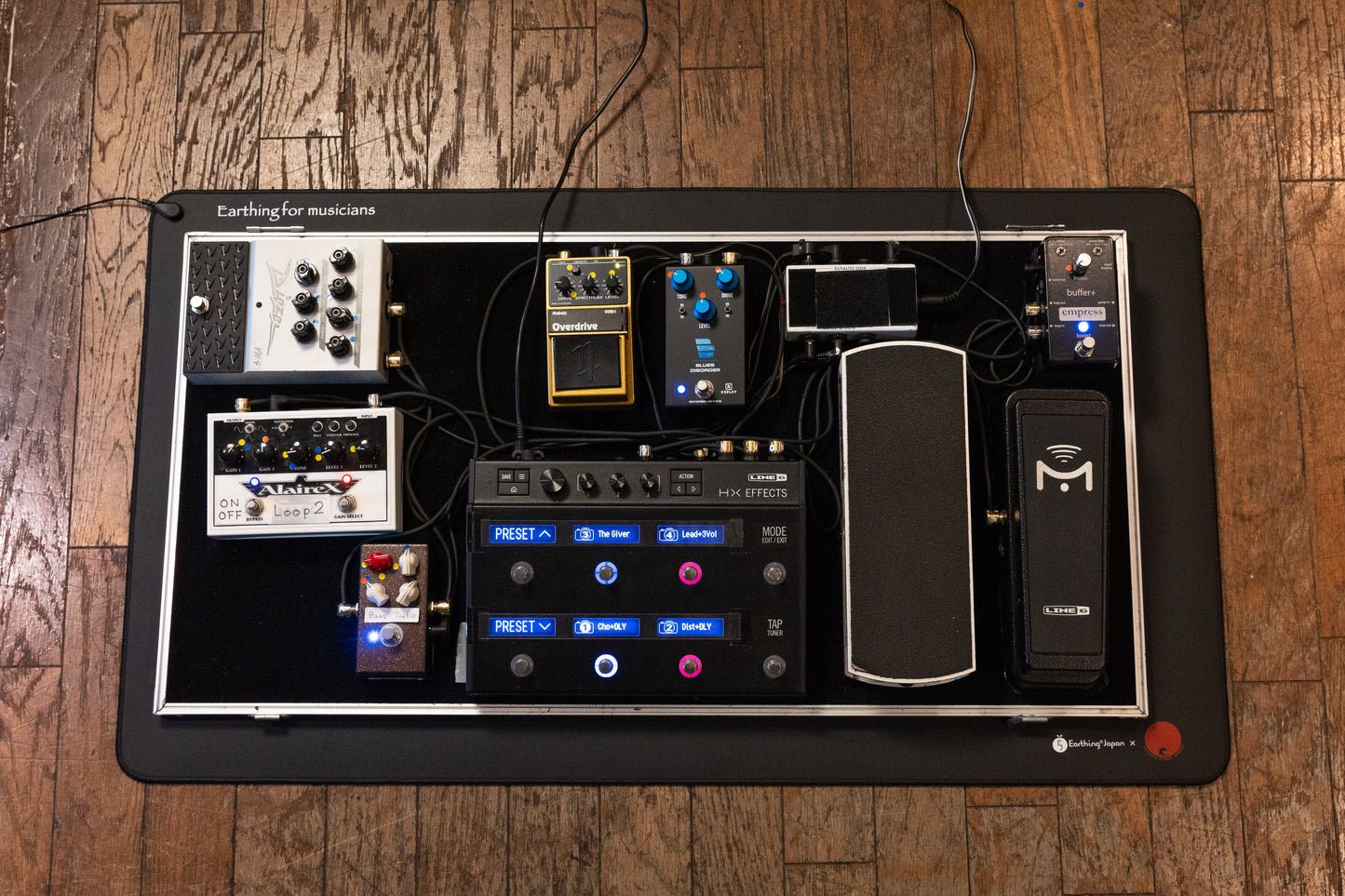 Earthing mat for musicians